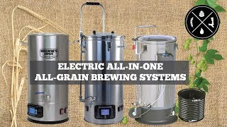 Comparing Electric AllinOne AllGrain Brewing Systems Mash amp Boil Robobrew and The Grainfather [upl. by Heiskell]