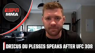 Dricus Du Plessis Interview Thoughts on UFC 308 how he’d beat Khamzat Chimaev amp more  ESPN MMA [upl. by Coraline]