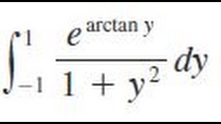 integrate earctany1  y2 dy from y1 to 1 [upl. by Enelia]