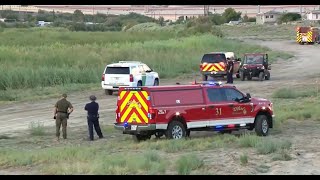 WATCH LIVE EPFD Sunland Park Fire Border Patrol on the scene of a water rescue [upl. by Lletnohs]