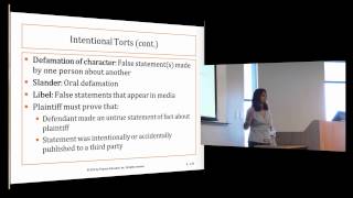 Business Law I Intentional Torts and Negligence  L1  Professor Sharma [upl. by Stuart312]