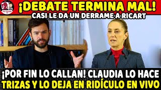 ¡RICART COMETE ERROR ¡CLAUDIA APROVECHA LO HACE PEDAZOS Y LO MANDA A CHSM EN CADENA NACIONAL [upl. by Solim502]