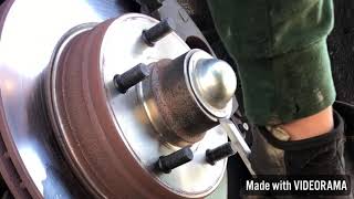 Wheel Bearing Replacement Dust Cap Removal [upl. by Awad]