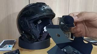 Pemasangan Packtalk Black di Helm Shoei JCRUISE 2 [upl. by Airot]