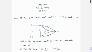 Network Theory GATE PYQ  Question 66  Ram Balaji S [upl. by Julius]