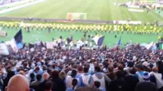 Finale di partita in curva NORD APOTEOSI DEI TIFOSI DELLA LAZIO ROMA  LAZIO 0 1 [upl. by Ahtiek]