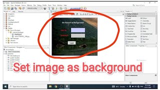 How to set background Image on jframe in java Netbeans [upl. by Fayola210]