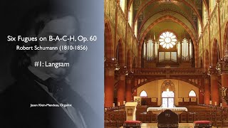 SCHUMANN  Six Fugues on BACH Op 60 No 1 [upl. by Aggappera]