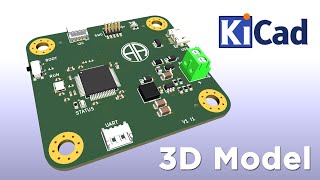 KiCAD  PCB Design amp Development  3D Model [upl. by Mcquillin]