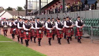 MASSED BANDS PARADE AT COWAL HIGHLAND GATHERING 2023 [upl. by Bernardi]