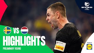 This EURO is PURE MADNESS 🤯  Sweden vs Netherlands  Highlights  Mens EHF EURO 2024 [upl. by Atekin256]