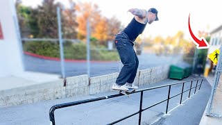 Dale Decker Getting Sketchy On Massive Handrail [upl. by Hgielek455]