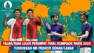 FajarRian Lolos ke Perempat Final Olimpiade Paris 2024 Setelah Raih Kemenangan dari LucasRonan [upl. by Orlantha538]