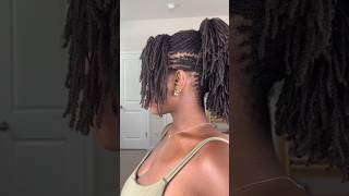 FAUX MOHAWK LOC STYLE locstyles locs microlocs locjourney [upl. by Nos413]