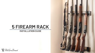 5 Firearm Rack  Installation Guide [upl. by Atsirhcal247]