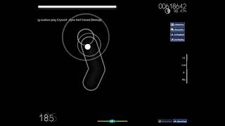 Eyes Half Closed  Osu Gameplay [upl. by Ised]