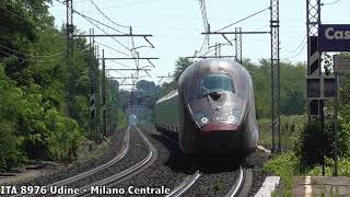 TRENI in TRANSITO sulla MILANO  VENEZIA Castelnuovo del Garda  2023 [upl. by Norret]