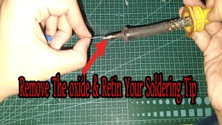 How To Tin Soldering Iron Tip [upl. by Joacima918]