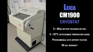 Leica CM1900 cryostat 1779G CRYOSTAT [upl. by Nosiaj]