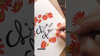 Simple flower with Lettering youtubeshorts shorts flowers [upl. by Hildebrandt]