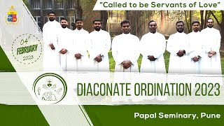 Diaconate Ordination 2023  04th February 2023  Papal Seminary Pune [upl. by Llenral191]