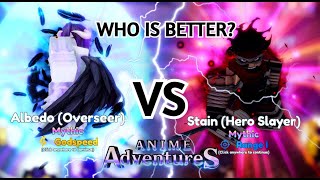 ALBEDO VS STAIN👀🔥  THE BATTLE BETWEEN THE TOP 2 GROUND UNITS  Anime Adventures [upl. by Anomar3]