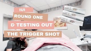 IUI ROUND 1  Testing out Trigger Shot [upl. by Htebasyle240]