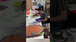 Kite making speed kite funk kiteflying kitemaking kitefestival trending [upl. by Nnaitsirhc]