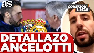 ANCELOTTI y su DETALLE con el ENTRENADOR de la ARANDINA Álex Izquierdo  COPA DEL REY [upl. by Netsua842]