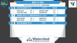 Airport West St Christophers 1st XI v Westmeadows 1st XI [upl. by Kyle]