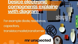 Electronic Basic Components With Digram And Circuite Logo [upl. by Randie]