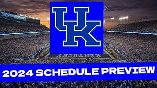 Kentucky 2024 College Football Schedule PreviewProjected Record [upl. by Meehar]