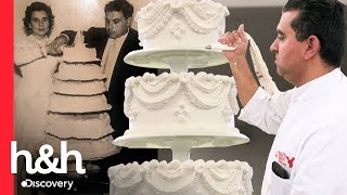 Buddy faz uma réplica de um bolo de casamento de 60 anos atrás  Cake Boss  Discovery HampH Brasil [upl. by Fante835]