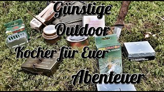 Günstige Outdoor Kochmöglichkeiten für Bushcraft Camping Zelten Biwak [upl. by Jordison]