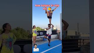 Is balance me kya science hai gymnast acrobatics action stunt balance flexibility viralshort [upl. by Lukas]