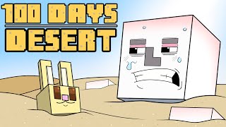 100 Days  Minecraft DESERT [upl. by Htepsle]