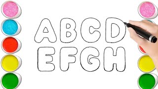 Fun Alphabet Drawing For Kids  Learning The Alphabet  Writing ABC For Playgroup [upl. by Aserehs]