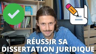 Comment réussir sa dissertation juridique en 3 heures  La méthode efficace [upl. by Orten68]