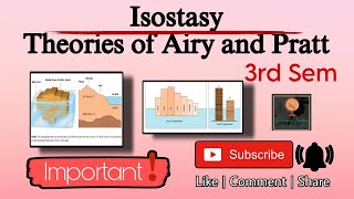 Isostasy with Theories of AIRY amp PRATTBySagarika Nag geography [upl. by Merrilee]