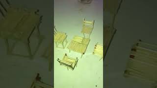 How To Make Miniature Chairs Ytshorts shortschairs [upl. by Omolhs]