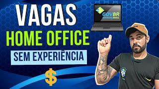 🔥VAGAS DE EMPREGO HOME OFFICE SEM EXPERIÊNCIA  Trabalhe de casa com a GovBR  Rodrigo Ferreira [upl. by Mackenzie386]