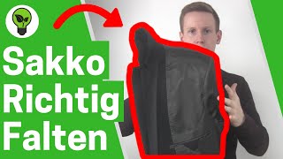 Sakko Falten für Koffer ✅ ULTIMATIVE ANLEITUNG Wie Herren Jacket amp Anzug in Koffer Packen [upl. by Nnaitak597]