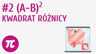 Kwadrat różnicy 2  Wzory skróconego mnożenia [upl. by Dlorej]