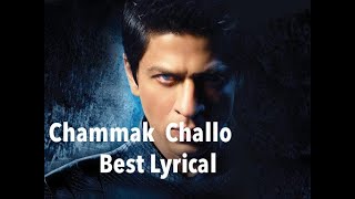 Akon ft Hamsika Iyer Chammak Challo from RaOne Lyrics [upl. by Greenwell259]