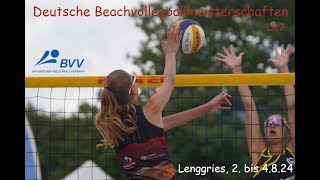 Stream 1  SA  U17 Deutsche Beachvolleyball Meisterschaft Lenggries  Samstag [upl. by Stine]