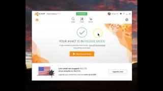 Avast Passive Mode  Windows 10 v 1607 [upl. by Ahsoym]