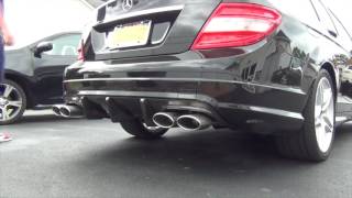 Mercedes C300 Resenator  Muffler Delete Rev Test Must See RTarson [upl. by Nichy]