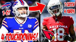 Marvin Harrison Jr LOCKED UP In Debut MY REACTION To Arizona Cardinals Vs Buffalo Bills Week 1 [upl. by Heyward179]