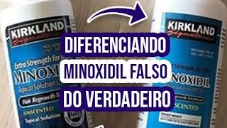 Como identificar quando Minoxidil kirkland original [upl. by Artapoelc]