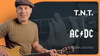 TNT by ACDC  Easy Guitar Lesson [upl. by Attelrahc]